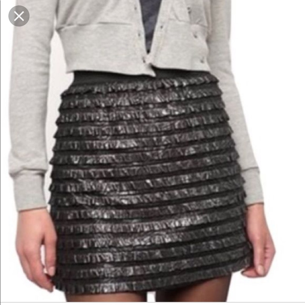 Kimchi Blue black ruffled skirt